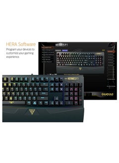 GAMDIAS HERMES P1 RGB Mechanical Full Gaming Keyboard – Brown Switches - Micro Processor – 2 Macro Keys - Software  - Image 4