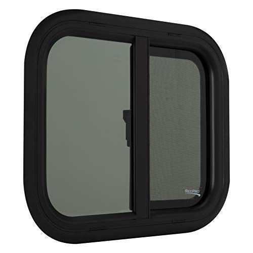 RecPro RV Window | 18"W x 15"H | Teardrop Style | Horizontal Sliding | RV Window Replacement | Made in USA - Image 1