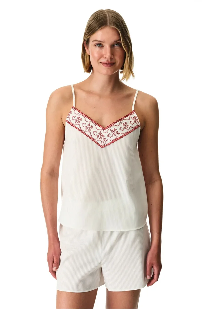 Penti PENTI Off-White Gorgeous Shorts Pyjama Set