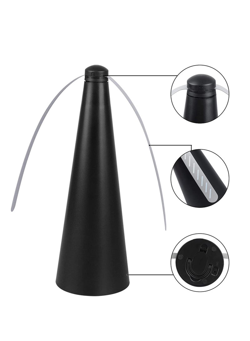 Fly Fan for Tables Indoor Outdoor Meal, Portable Table Fly Fan Keep for Your Food Clean Fly Deterrent Fan for Indoor Outdoor Meal Food Fly Fans Keep Flies Away from Your Food and Your Family (2pcs) - Image 3