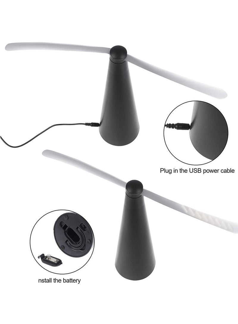 Fly Fan for Tables Indoor Outdoor Meal, Portable Table Fly Fan Keep for Your Food Clean Fly Deterrent Fan for Indoor Outdoor Meal Food Fly Fans Keep Flies Away from Your Food and Your Family (2pcs) - Image 4