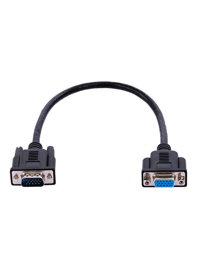 NIBEMINENT VGA Male To Female Cable For Desktop/Laptop/Projector Black - Image 1