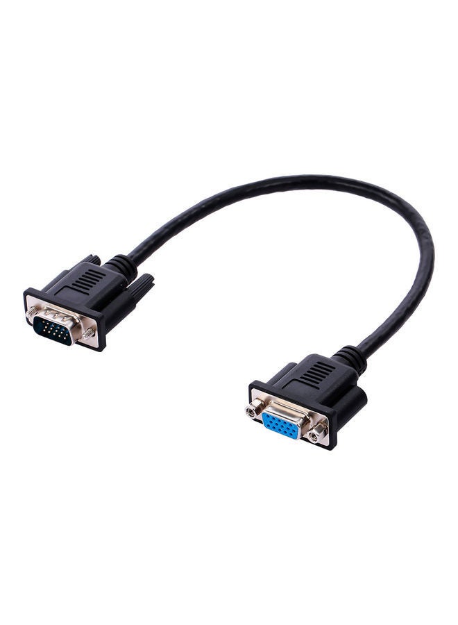NIBEMINENT VGA Male To Female Cable For Desktop/Laptop/Projector Black - Image 2