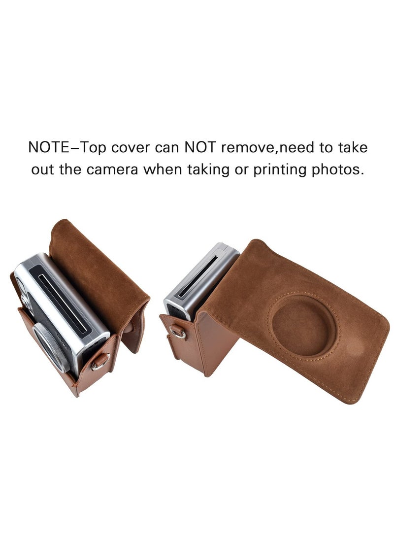 Generic - Case for Instax Mini EVO - PU Leather Protective Bag with Adjustable Strap, Durable and Stylish Camera Cover for Fujifilm Instax Mini EVO, Convenient and Classic Design for Photography Enthusiasts - Image 1