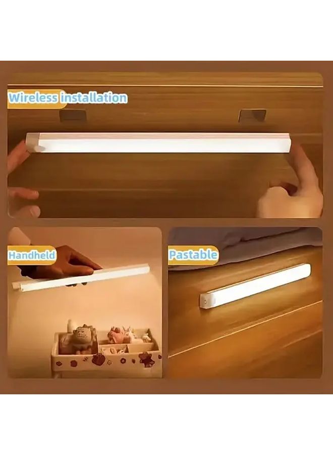 7 قطع من أضواء الاستشعار بالحركة المغناطيسية القابلة لإعادة الشحن تعمل بالطاقة USB كشف بالأشعة تحت الحمراء أبيض 3.94 بوصة لخزائن النبيذ وخزائن الملابس وغرف النوم والمركبات الترفيهية والسلالم - Image 2