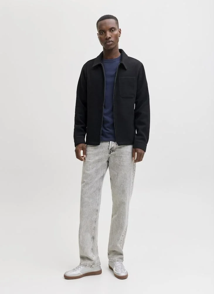 JACK & JONES Navy Blazer Graphic Crew Neck T-Shirt for Men | Best Price UAE