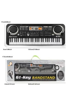 Generic 61 Key Keyboard Piano Music with Teaching Mode, Microphone, Sheet Music Stand and Power Supply portable keyboard piano for Beginners.  - Image 3