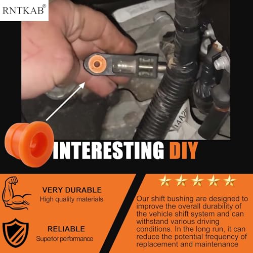 RNTKAB Enhanced Shift Linkage Bushing Kit Compatible with Genuine 2013-2020 Ford Fusion & Lincoln MKZ - Reliable Easy-to-Install Solution - Image 2