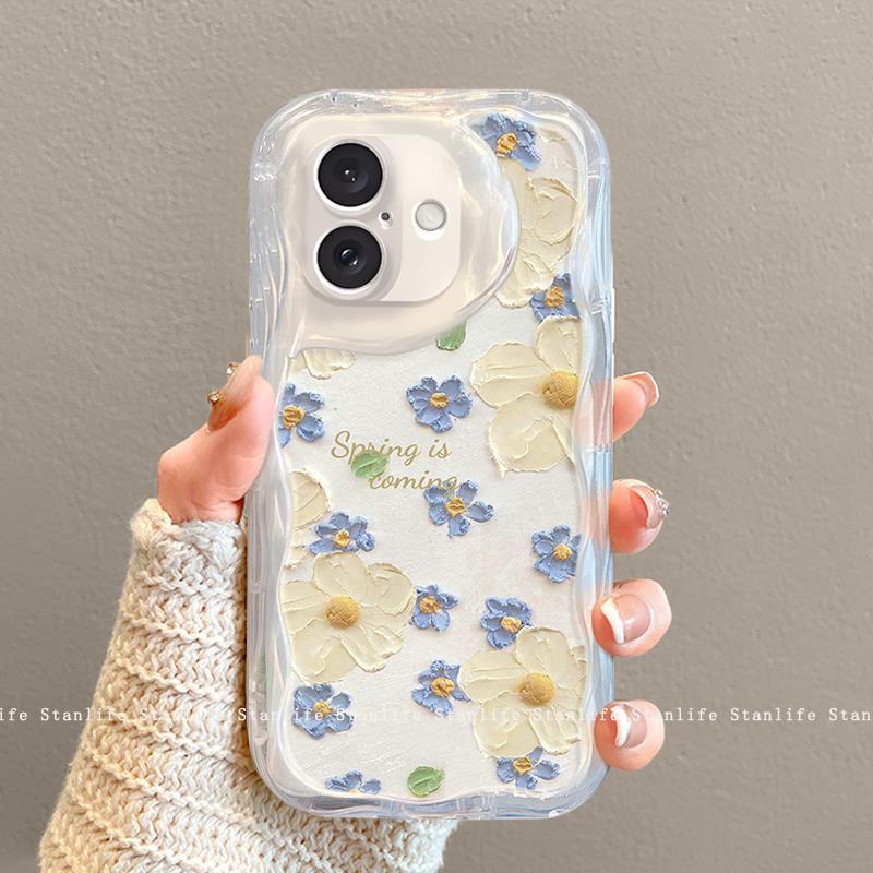 Fresh and Small Floral Design Suitable for Apple 16 Pro Phone Case, New Model for iPhone 15 Pro Max, Cartoon Style for 13, Personalized for 17 - Image 4