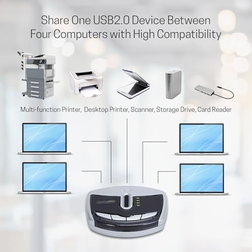 ATEN US221A 2-Port USB 2.0 Peripheral Switch, Includes 1x USB Type-A to USB Type-B Cable (1.8m) - Image 3