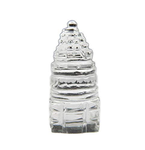 Myhealingworld Myhealingworld Shree Yantra Crystal Natural Clear Quartz Handcrafted Small Sculpture Statue Size 15 x 15 x 35 cm Approx 
