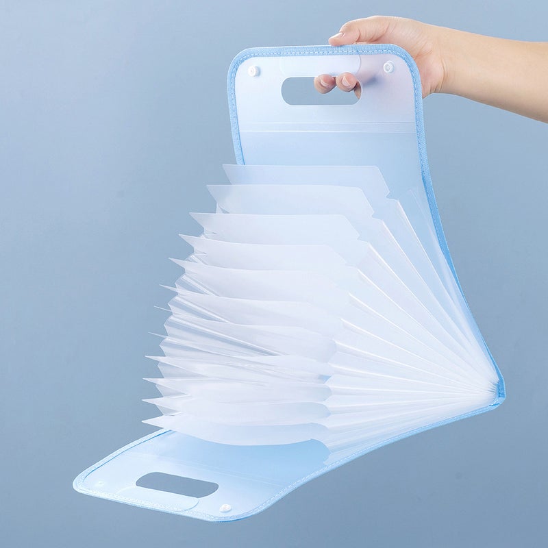 Organ Bag Examination Paper Storage Bag Folder Student A4 Folder Large Capacity Storage Book Multi-Layer Vertical Portable - Image 4