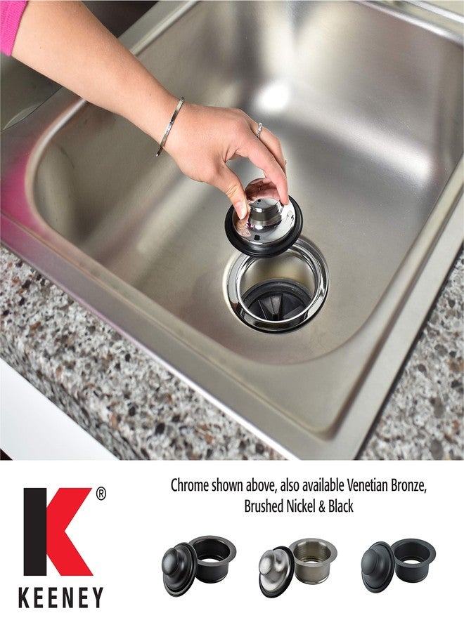 KEENEY K5417VB Universal Garbage Disposal Flange and Stopper, Fits Standard 3-1/2-Inch Openings, Venetian Bronze - Image 5