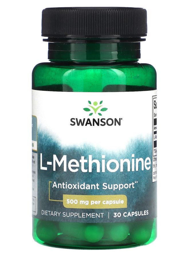 SWANSON L-Methionine 500 mg 30 Capsules