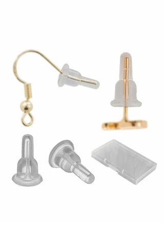 Silicone Earring Backs of Clear - 50 Pcs/25 Pairs Hypoallergenic Secure Push-Back Earring Stoppers for Stud Earrings, Soft Clear Ear Back Pads, 10x6mm Full-Cover Studs Dust-Proof - pzsku/Z2C907FF7FECC6DFC3C96Z/45/_/1663656356/acbed4bd-0106-4eb9-a7ac-396a6ab5deb1