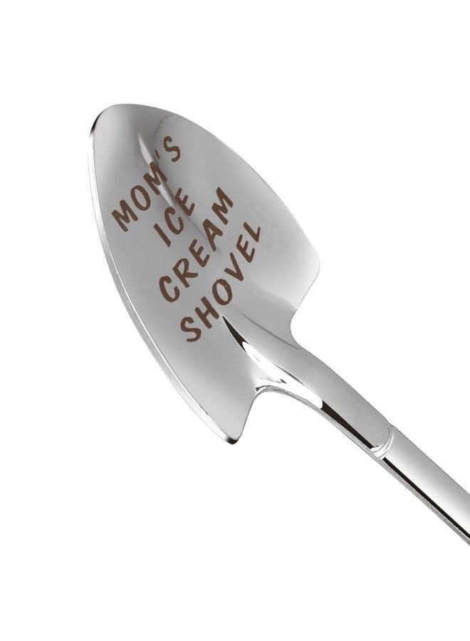 stormroo Gifts for Mom mother's day gifts Ice Cream Spoon Scoop for Ice Cream Lovers, Gifts for Women Funny Engraved Stainless Steel Spoon Shovel, Birthday, Mothers Day Gifts for Her - Image 1