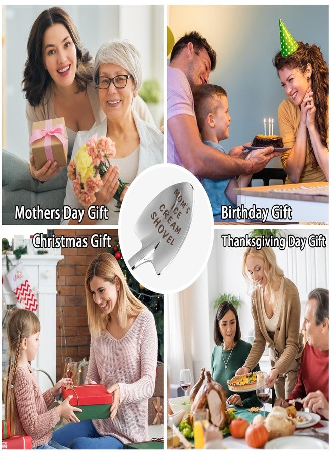 stormroo Gifts for Mom mother's day gifts Ice Cream Spoon Scoop for Ice Cream Lovers, Gifts for Women Funny Engraved Stainless Steel Spoon Shovel, Birthday, Mothers Day Gifts for Her - Image 3