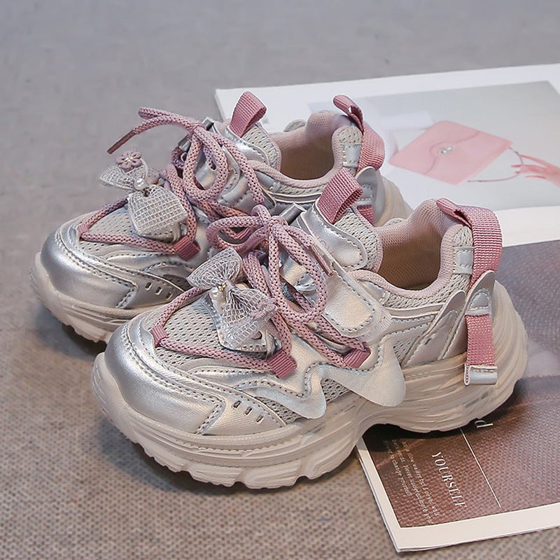 Girls' Sneaker 2025 Spring New Korean Shoes Children'S Mesh Torre Shoes Big Children'S Casual Shoes - Image 3