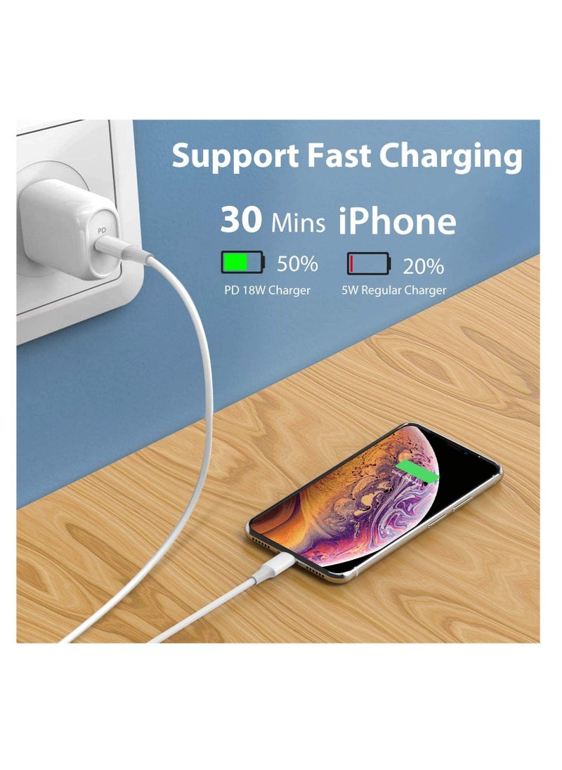 Raxoom USB C to Lightning Cable Fast Charging 20W 2Pack 3FT MFi Certified for iPhone 13/13ProMax/13Mini/12/12 Mini/12 ProMax, Lightning to USB-C Cable Compatible with iPhone11/11Pro/11Pro MAX/XS MAX - Image 5