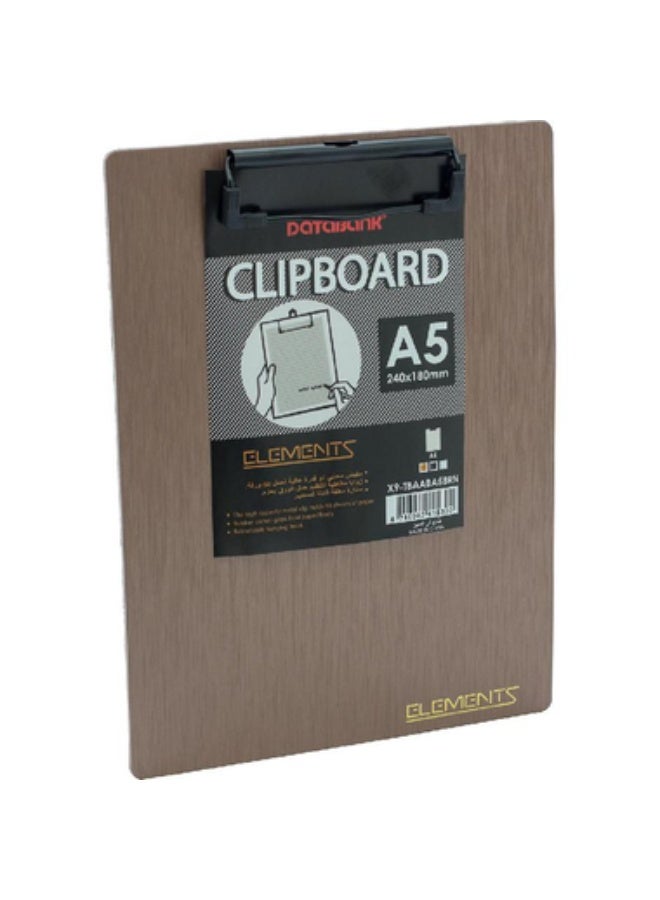 Elements Standard Clipboard A5 (14.8 X 21 cm)PP Foam Brown