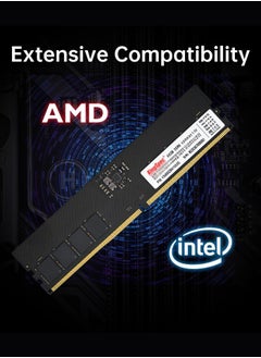 كينجس بيك ذاكرة الوصول العشوائي DDR5 سعة 16 جيجابايت لسطح المكتب وذاكرة الوصول العشوائي (RAM) ذات 288 دبوسًا DIMM بسرعة 5600 ميجاهرتز متوافقة مع نظام Intel وAMD  - Image 3