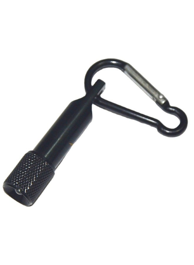 Columbia Mountaineering Buckle Mini Flashlight Light Small Flashlight LED Flashlight Printable Logo Electronic Lamp-Color:Silver - Image 3