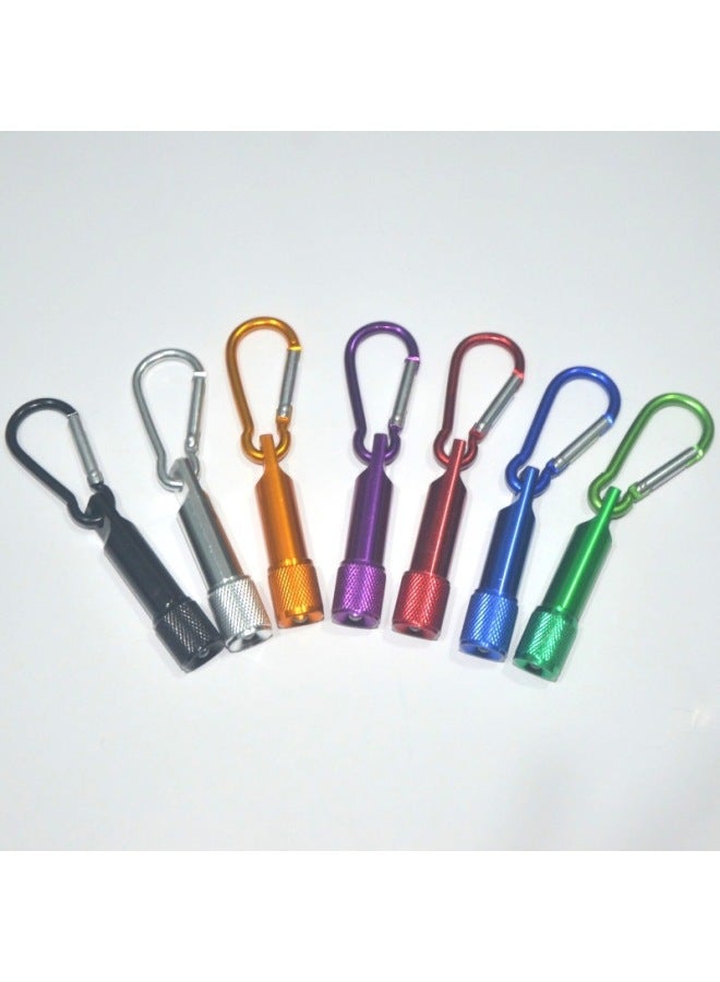 Columbia Mountaineering Buckle Mini Flashlight Light Small Flashlight LED Flashlight Printable Logo Electronic Lamp-Color:Silver - Image 2