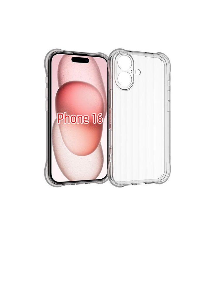 URBBKING Soft Flexible TPU Anti-Shock Slim Transparent Back Cover For iPhone 16  - Image 2