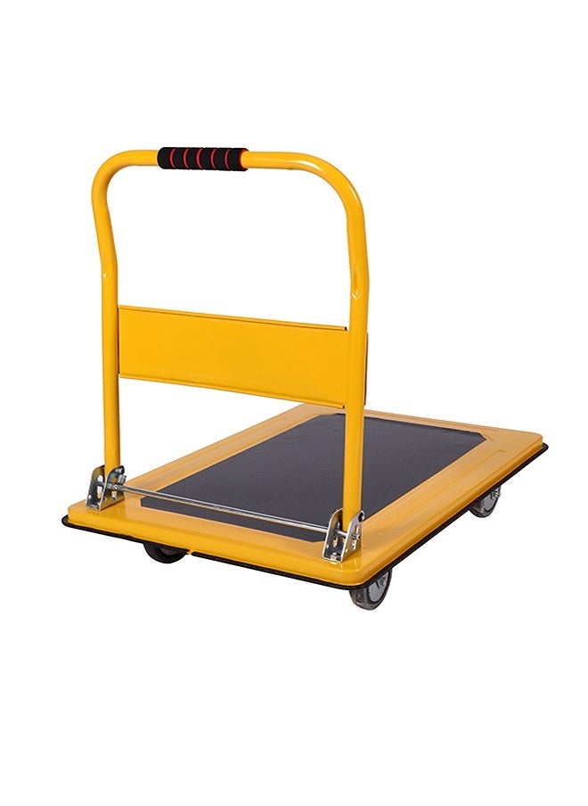 LAWAZIM - Push Cart Dolly-300kg- Heavy-duty Folding Hand Platform Truck with Smooth Rolling Wheels and Foldable Handle -for Construction and Material Handling, Warehouse Transport, and Industrial Moving - Image 1