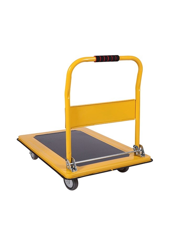 LAWAZIM - Push Cart Dolly-300kg- Heavy-duty Folding Hand Platform Truck with Smooth Rolling Wheels and Foldable Handle -for Construction and Material Handling, Warehouse Transport, and Industrial Moving - Image 1