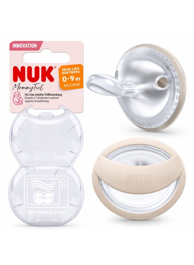 MommyFeel Silicone Soother 0-9M, Beige