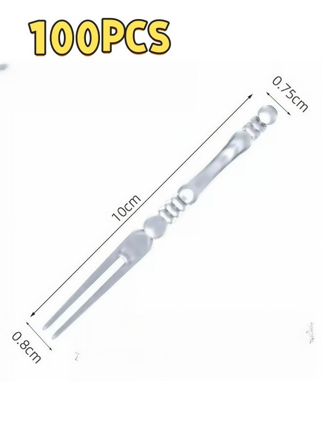 Generic Plastic Forks Set Of 100 Pieces  - Image 1