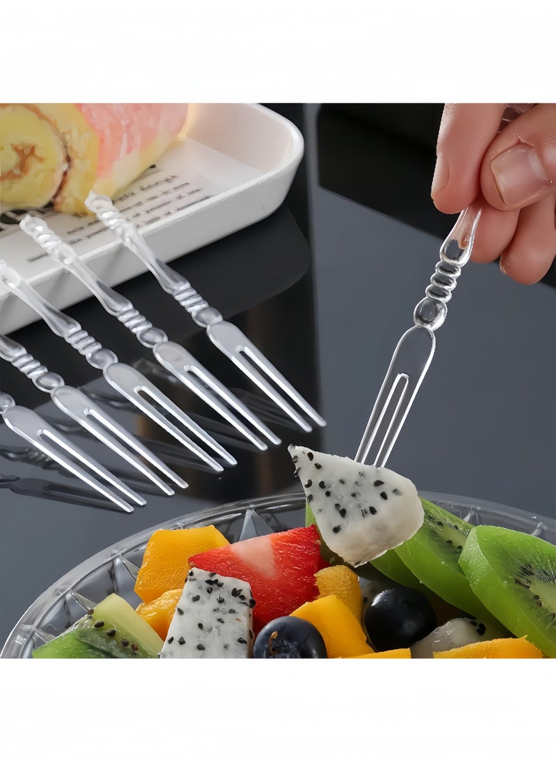 Generic Plastic Forks Set Of 100 Pieces  - Image 3