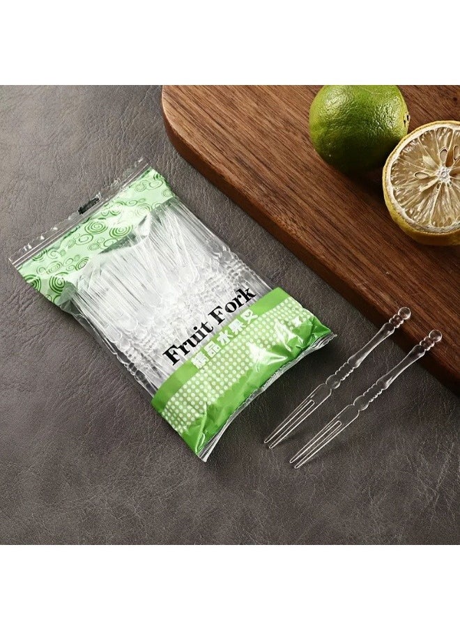 Generic Plastic Forks Set Of 100 Pieces  - Image 4