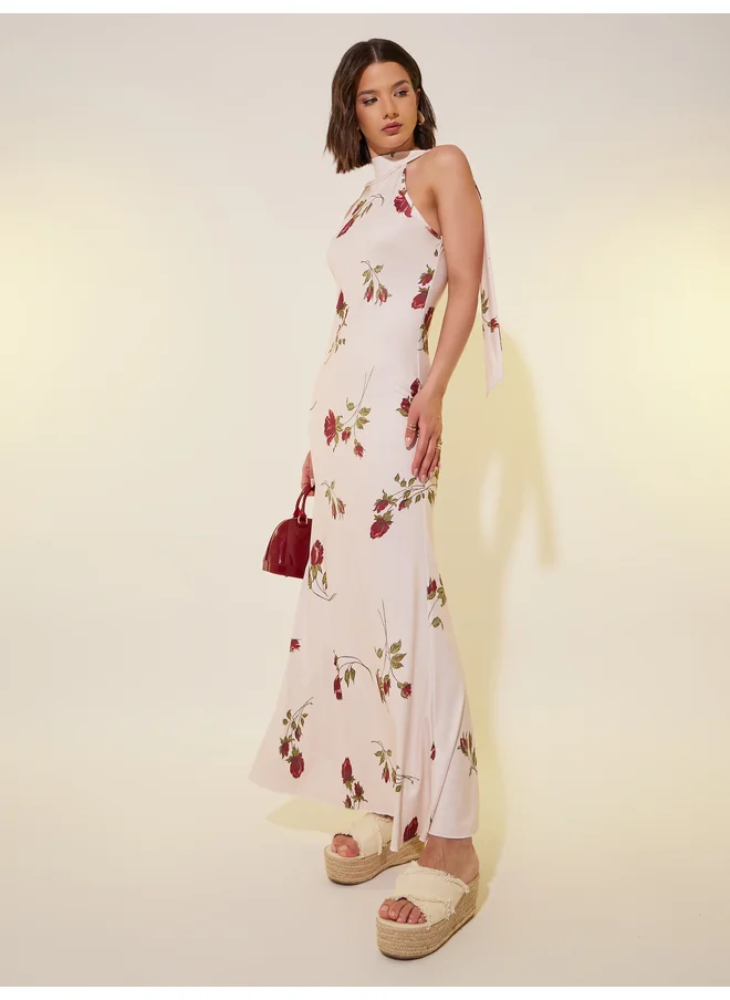 Take Two Take Two Floral Print Sleeveless A-Line Maxi Dress