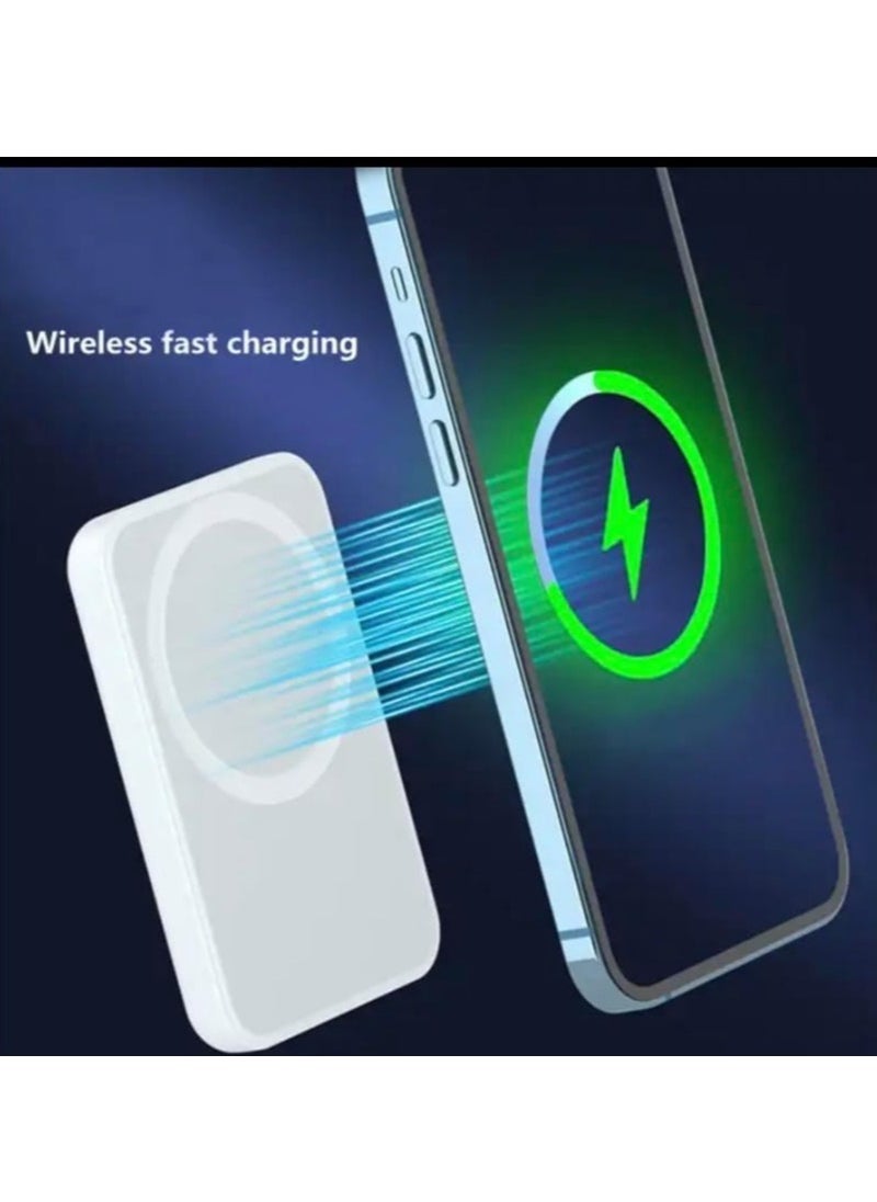 JAJEEK "MagSafe Power Bank 5000mAh – Wireless Portable Charger for iPhone 15/14/13/12 (Black)" - Image 1