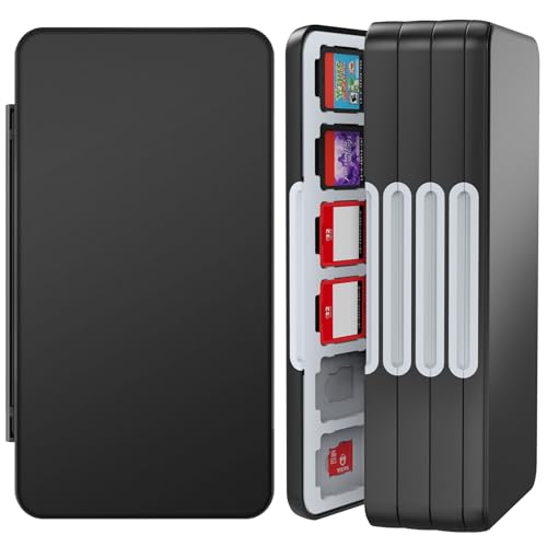 HEIYING Game Card Case Holder Compatible with Nintendo Switch 2 / OLED / Lite ,Portable Memory Card Storage Case with 96 Games Cards Slots and 24 Micro SD Cards Slots - Image 1