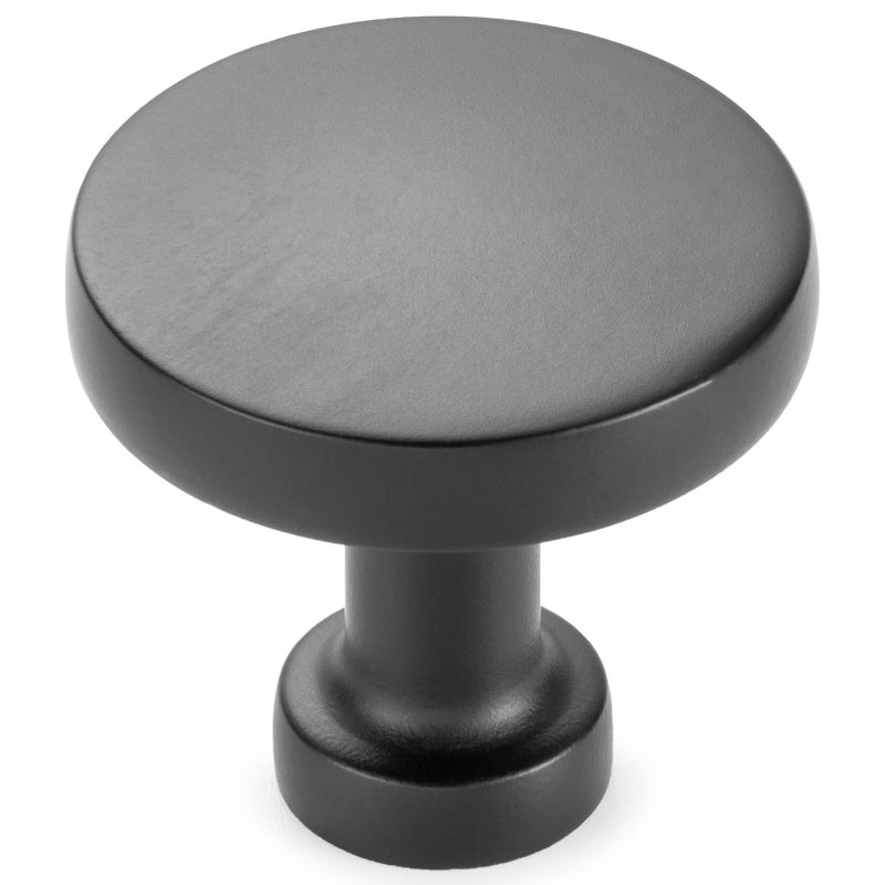 KOOFIZO Round Top Base Cabinet Knob Brushed Nickel Pull Handle 30mm 12 Inch 10Pack for Kitchen Cupboard Door Bedroom Dresser Drawer Bathroom Wardrobe Hardware