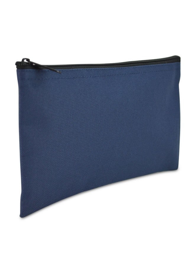 DALIX Bank Bags Money Pouch Security Deposit Utility Zipper Coin Bag Blue 2 Pack - Image 2