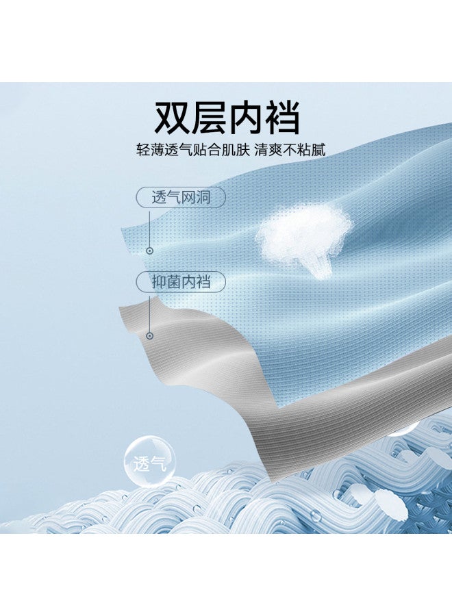 Fenton Fenteng  Men's Underwear Mid-rise Boxer Briefs Mesh Underwear Icy Silk Summer Thin Breathable Underwear - Image 5