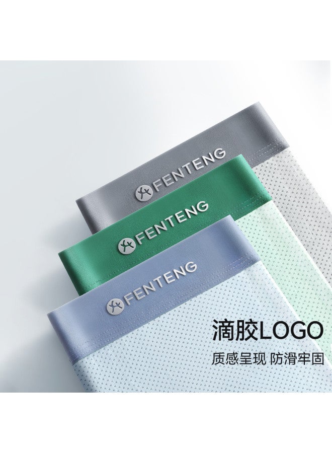 Fenton Fenteng  Men's Underwear Mid-rise Boxer Briefs Mesh Underwear Icy Silk Summer Thin Breathable Underwear - Image 2