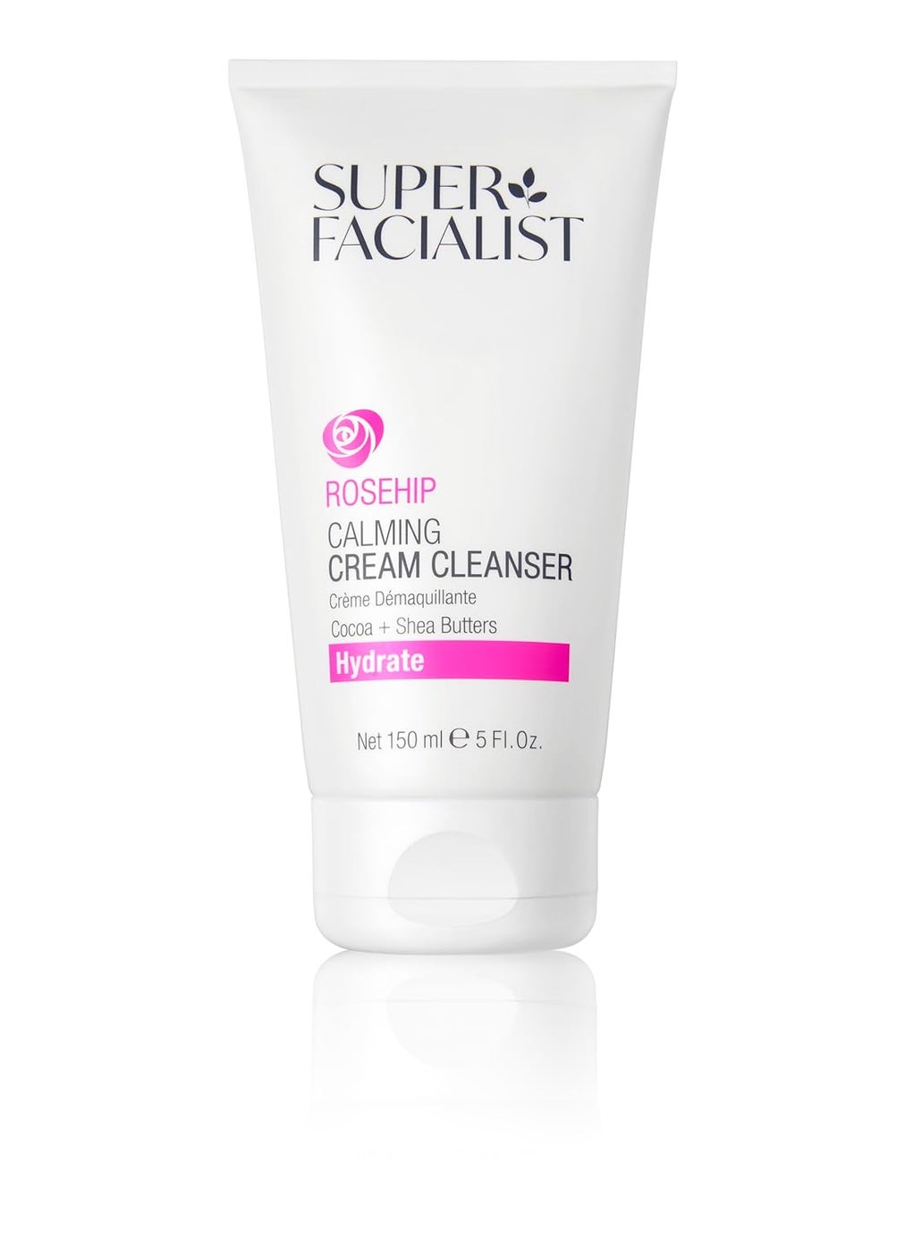 SUPER FACIALIST Super Facialist Rosehip Calming Creamy Cleanser  Hydrates  Restores Natural PH Balance 1 x 150ml 