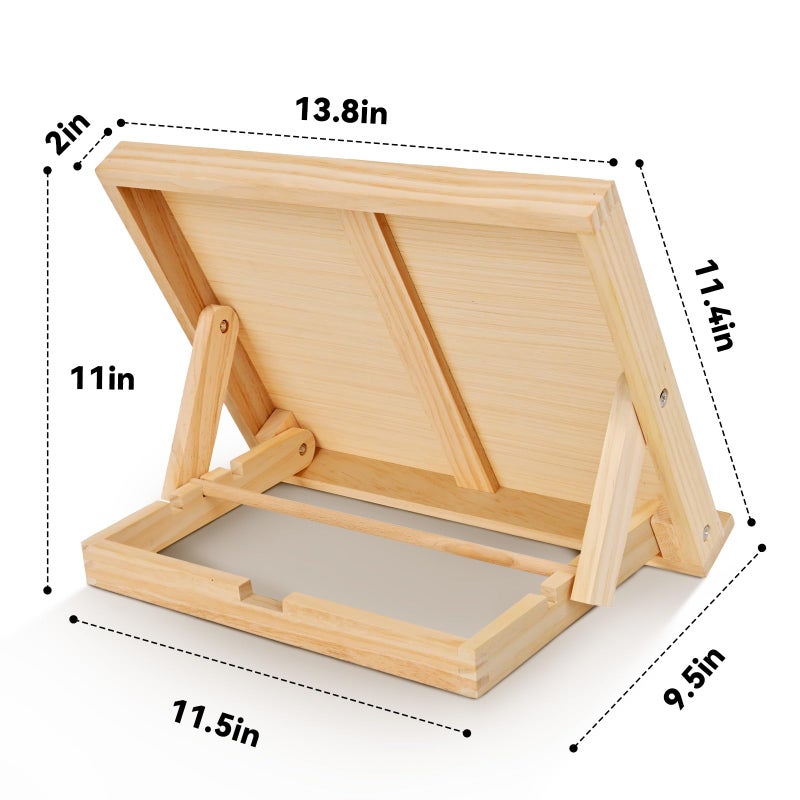 DRAWLEX Tabletop Easel - Easel for Painting, Adjustable Angle Art Easels for Painting, Art Supplies for Adults Student Artist, 13 4/5 Inches by 11 2/5 Inches - Image 4