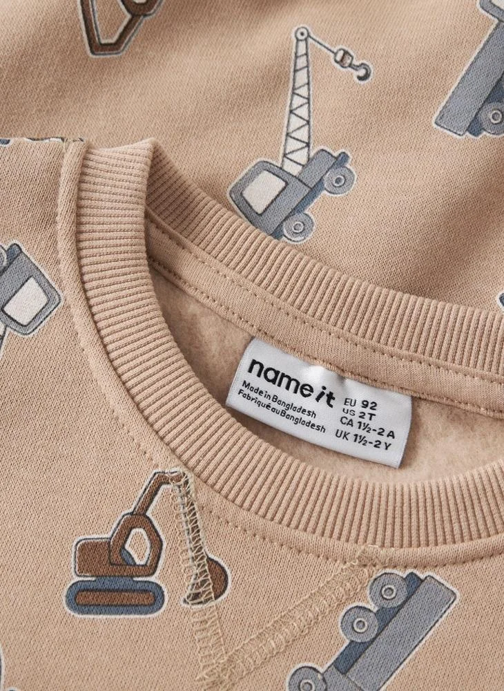 Name It  Kids All Over Printed Pullover Sweatshirt for Men | Best Price UAE