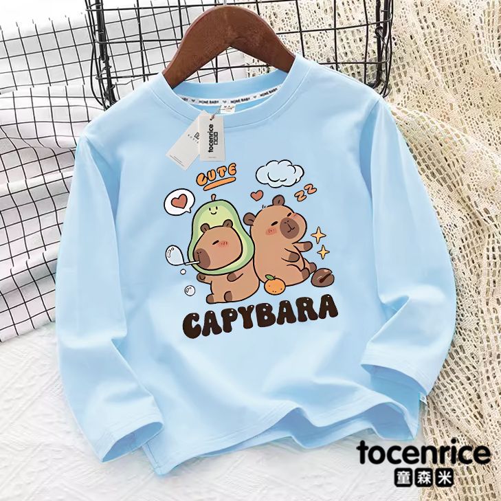 Kapibala Girls' Long-Sleeved T-Shirt Pure Cotton New Style Top Large Children'S Base Shirt Girl'S Thin Autumn 7 - Image 4