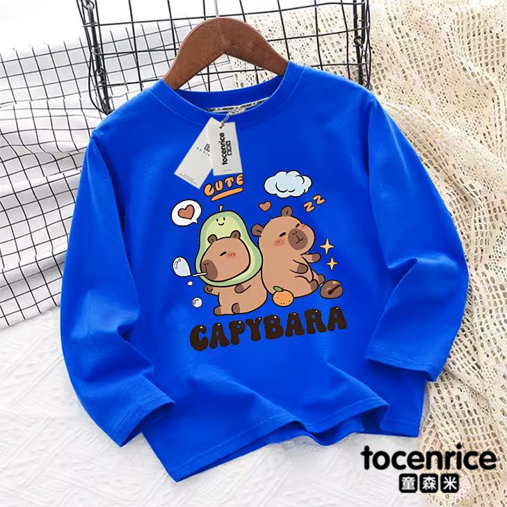 Kapibala Girls' Long-Sleeved T-Shirt Pure Cotton New Style Top Large Children'S Base Shirt Girl'S Thin Autumn 7 - Image 5