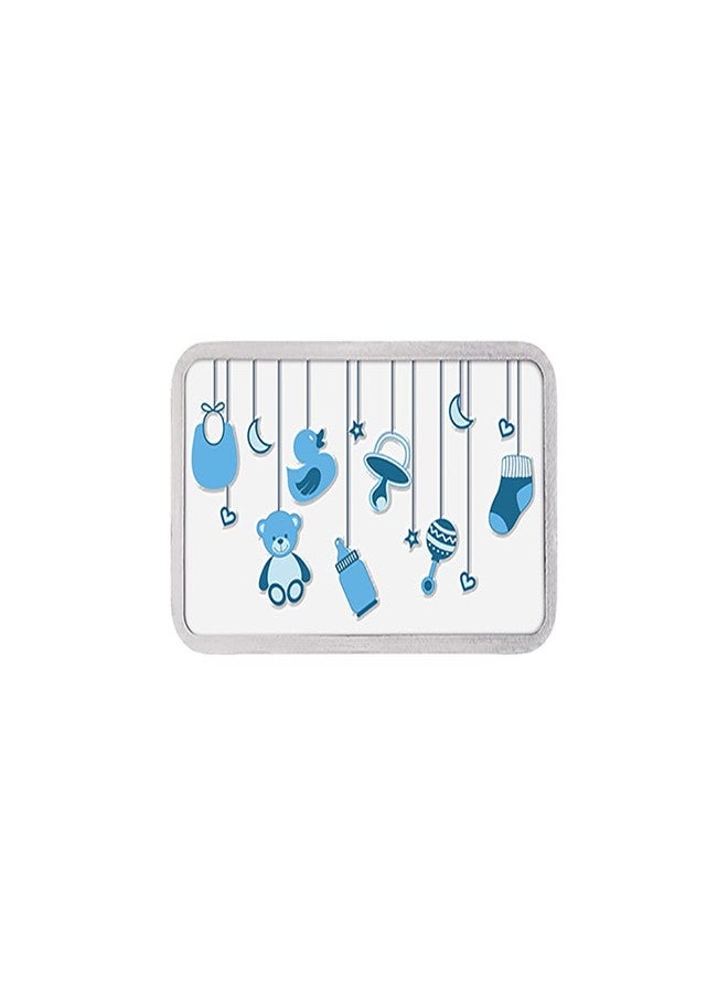 Kundan 20g (999.9) Baby Boy Silver Colour Bar - Image 1