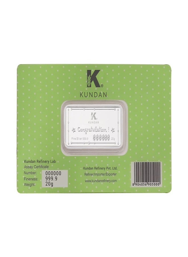 Kundan 20g (999.9) Baby Boy Silver Colour Bar - Image 4