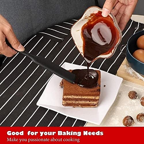MOBDESK Food Grade Silicone Rubber Spatula Set for Baking Cooking and Mixing High Heat Resistant Non Stick Cookware Stainless Steel Core Dishwasher Safe BPAFree Baking BPA Free Seamless Design 6 pcs - Image 3