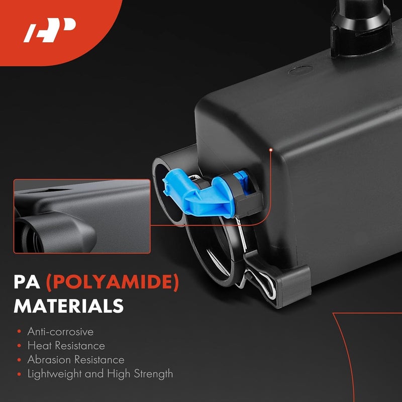 A-Premium Engine Coolant Overflow Recovery Reservoir Tank - W/Sensor & Cap [DOHC, 6Cyl 2.2 2.5 2.8 3.0L] Compatible with BMW E46-99-06-320i, 325xi, 328i, 330xi, X3, X5 & More, for# 17137787039 - Image 3